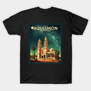 Aquismon San Luis Potosi Mexico Sunset Tourism Travel Vintage Poster T-Shirt